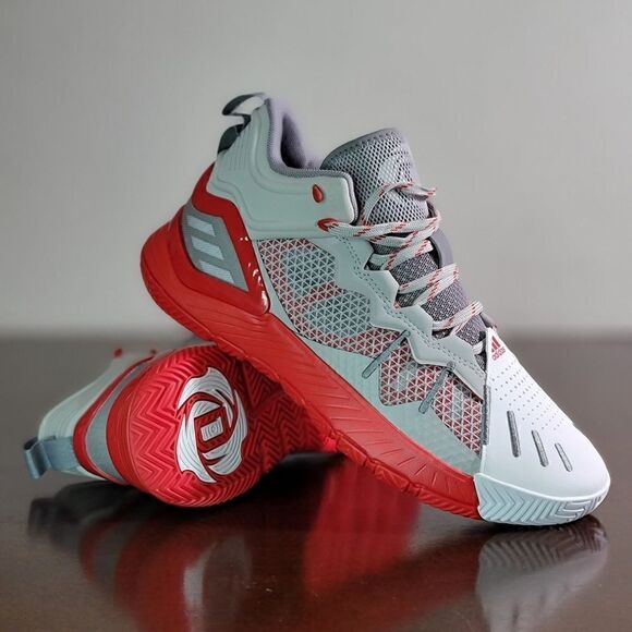 Adidas D Rose Son Of Chi MVP Godspeed Derrick Basketball Shoe Size 8.5 Grey Red main image 11